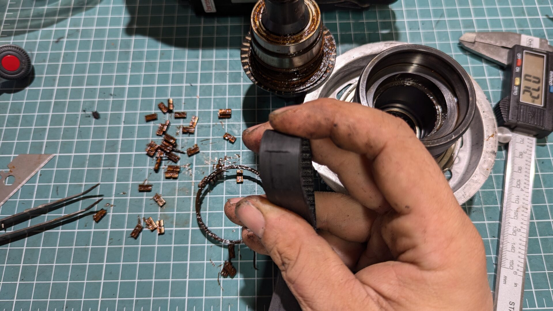 Brose-Motor Revision in der Werkstatt