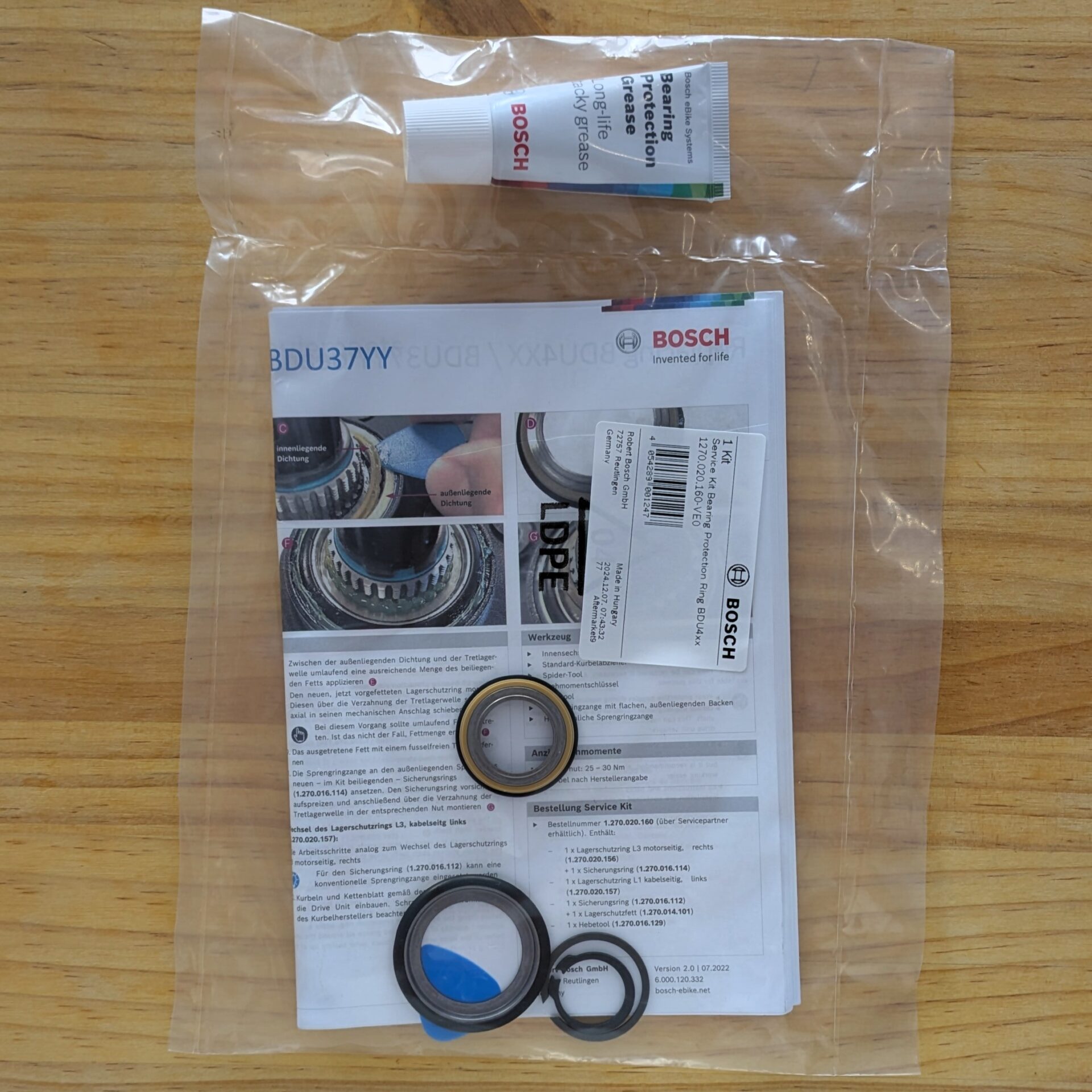 PXL_20250526_132759615.MP Offizielles Wartungskit BDU4XX, BDU37YY – Bosch Generation 4 – Bild 1