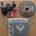 SRAM GX Eagle AXS Transmission T-Type 12-fach Kit + Kassette XS-1275 10-52T + T-Type Flattop Kette 126 Glieder